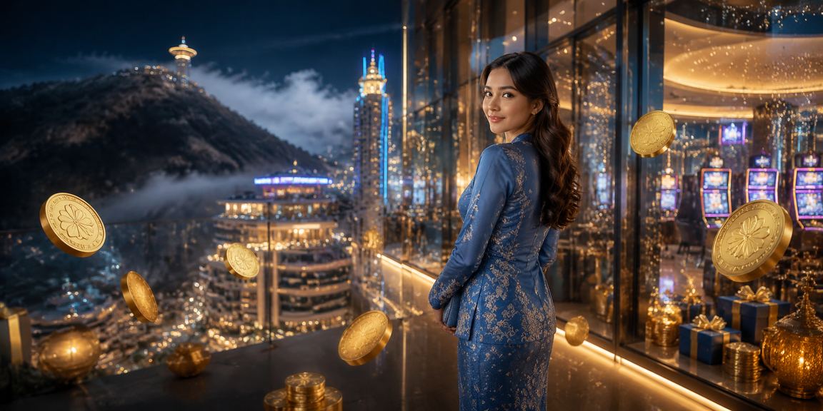 Suasana kasino Genting Highlands dengan pakaian baju kurung tempatan
